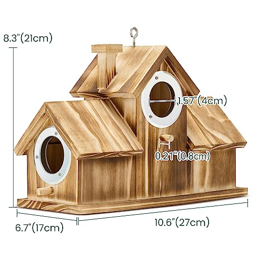 Handmade Wooden Birdhouse for Outdoor Garden Decor