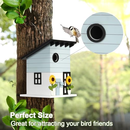 Beautiful Wooden Hanging Birdhouses for Outdoor Gardens