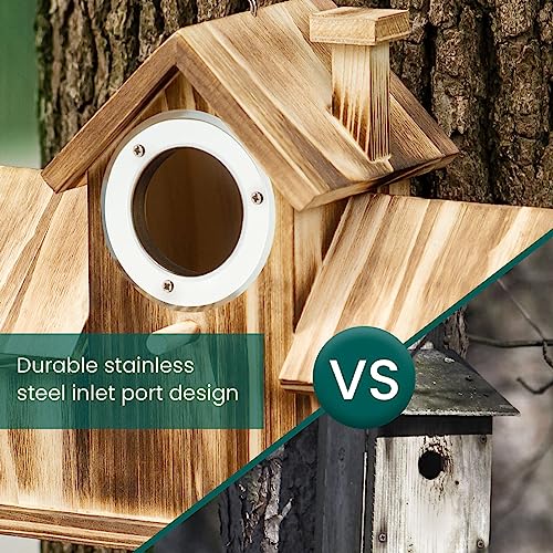 Handmade Wooden Birdhouse for Outdoor Garden Decor