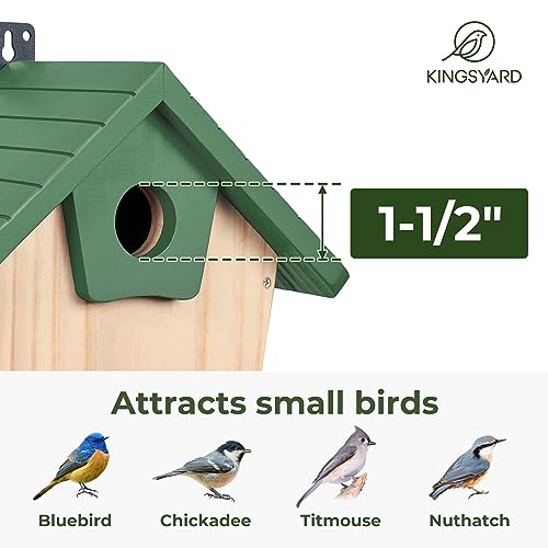 Kingsyard Wooden Bluebird Nesting Box for Outdoor Birdwatching