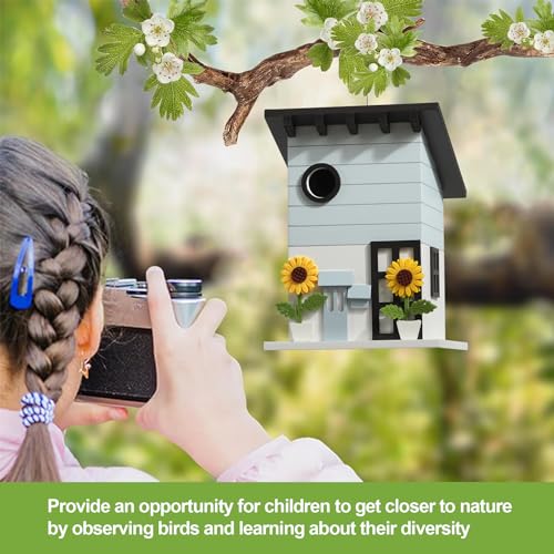 Beautiful Wooden Hanging Birdhouses for Outdoor Gardens