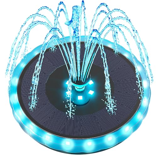 Solar Fountain Panel with 4000 mAH Battery & 8 Nozzles