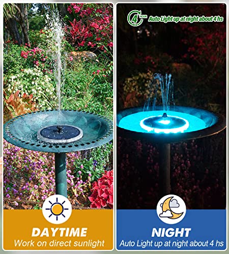 Solar Fountain Panel with 4000 mAH Battery & 8 Nozzles