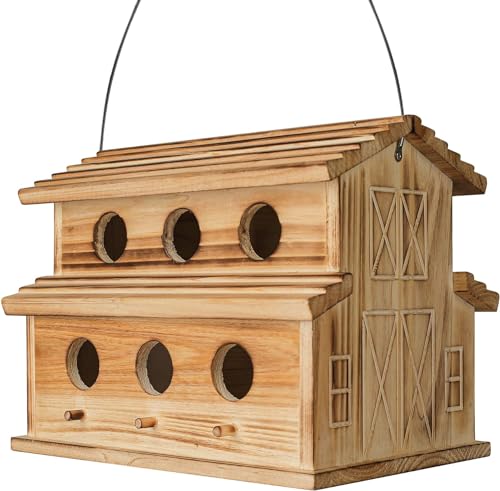 Outdoor 6-Hole Bird House - Perfect for Families