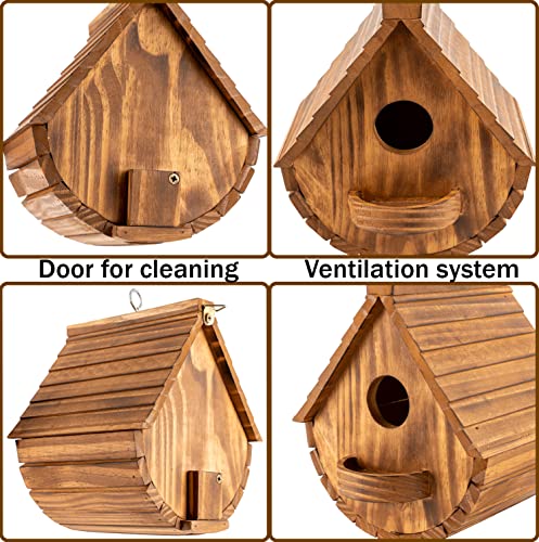 MIXUMON Hanging Birdhouse Set for Beautiful Outdoor Decor