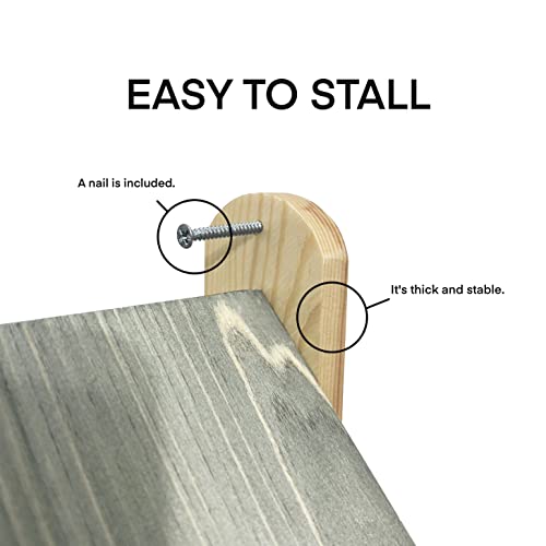 Renewal Wooden Birdhouse for Outside with Pole, Handcrafted