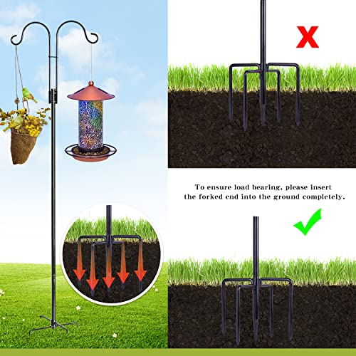 XDW-GIFTS Double Shepherds Hooks for Hanging Outdoor Decor