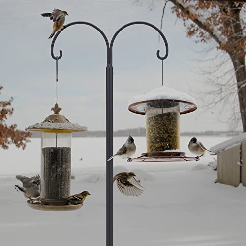 Double Shepherd's Hook Bird Feeder Stand Set (78")