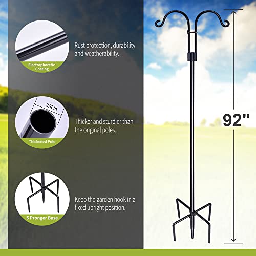 XDW-GIFTS Double Shepherds Hooks for Hanging Outdoor Decor