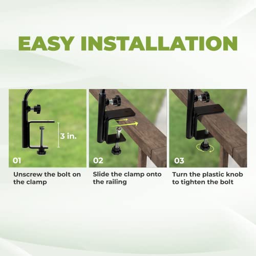 Idzo Deck Bird Feeder Hanger & Pole Hook
