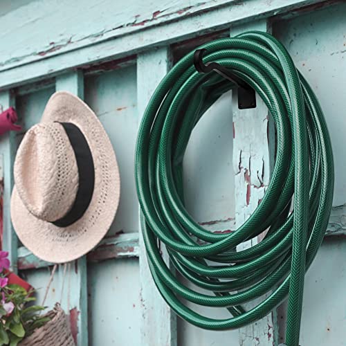 Black Bird Feeder Hanger: 8-Inch Wall-Mounted Plant Bracket