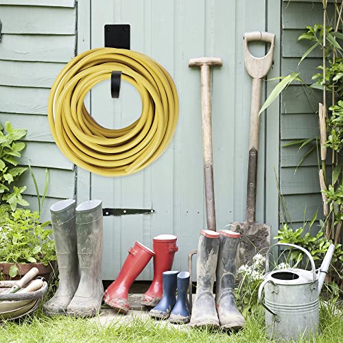 Black Bird Feeder Hanger: 8-Inch Wall-Mounted Plant Bracket