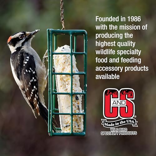 C&S Wild Bird Suet & Seed Cake Feeder