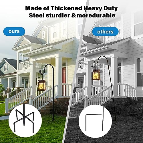 62" Shepherd Hook for Outdoor Bird Feeder & Lantern