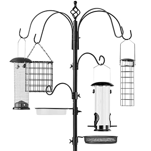 6-Hook Bird Feeding Station with Multi-Feeder Kit Stand