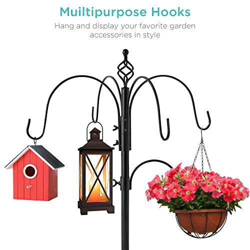 6-Hook Bird Feeding Station with Multi-Feeder Kit Stand