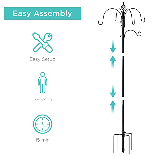 6-Hook Bird Feeding Station with Multi-Feeder Kit Stand