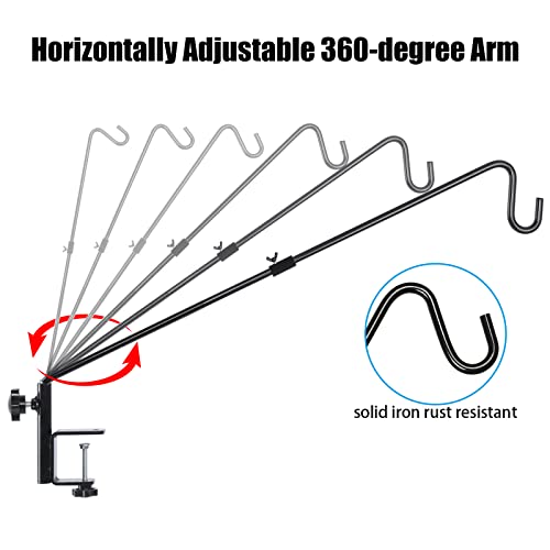 2 Pack of 31 Inch Black Heavy Duty Deck Hook