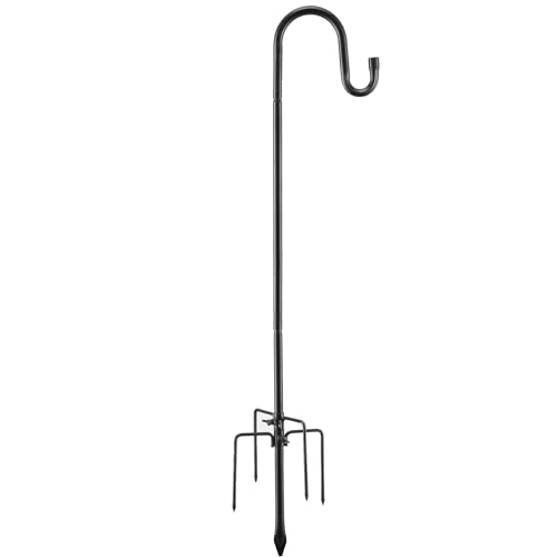 Adjustable 62 Inch Shepherds Hook for Outdoor Decor