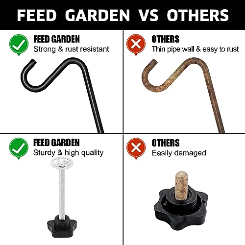 2 Pack of 31 Inch Black Heavy Duty Deck Hook