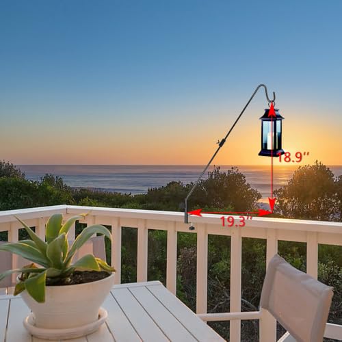 2 Pack of 31 Inch Black Heavy Duty Deck Hook