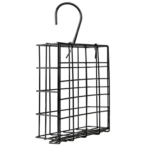 Metal Suet Cage Feeder for Outdoor Wild Bird Decor