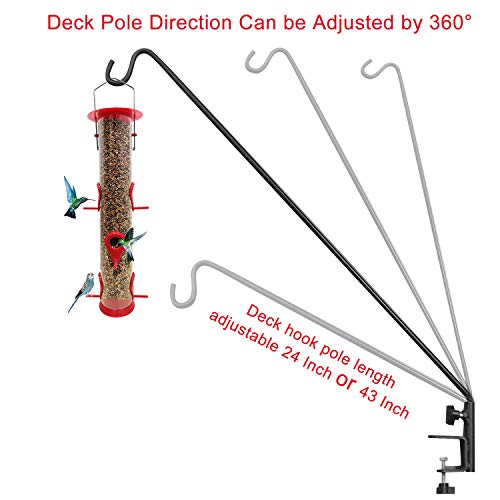 Extensible Heavy Duty Deck Hook for Hanging Decorations