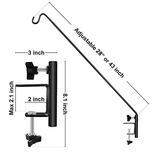 Extensible Heavy Duty Deck Hook for Hanging Decorations