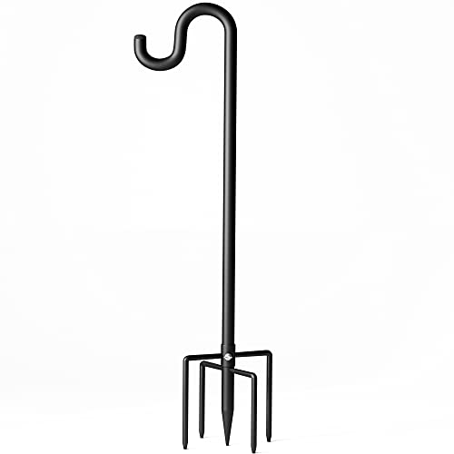 Extra Thick 76" Shepherds Hook for Garden Decor