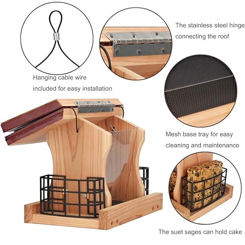 Premium Ranch DIY Bird Feeder Kit with Hanging Rope