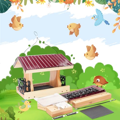 Premium Ranch DIY Bird Feeder Kit with Hanging Rope