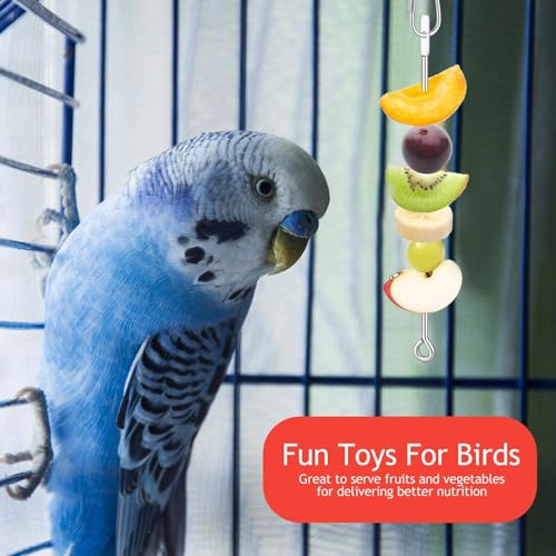 3-Pack Bird Cage Fruit Hanger For Parakeet & Macaw