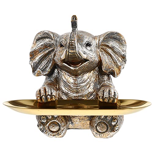 Outdoor Lucky Elephant Jewelry Holder and Bird Feeder Tray