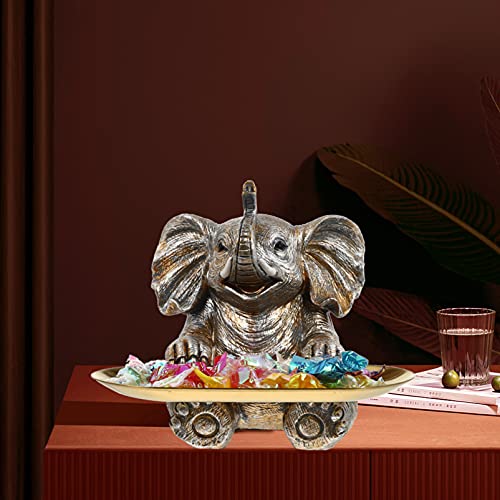 Outdoor Lucky Elephant Jewelry Holder and Bird Feeder Tray