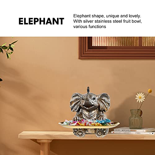 Outdoor Lucky Elephant Jewelry Holder and Bird Feeder Tray