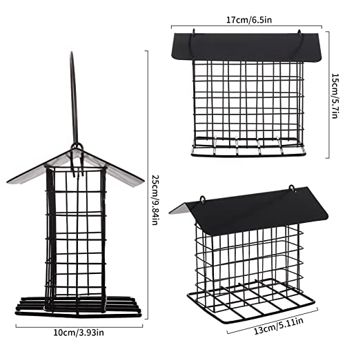 Metal Suet Bird Feeder for Outdoor Hanging Cage