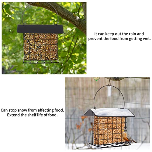 Metal Suet Bird Feeder for Outdoor Hanging Cage