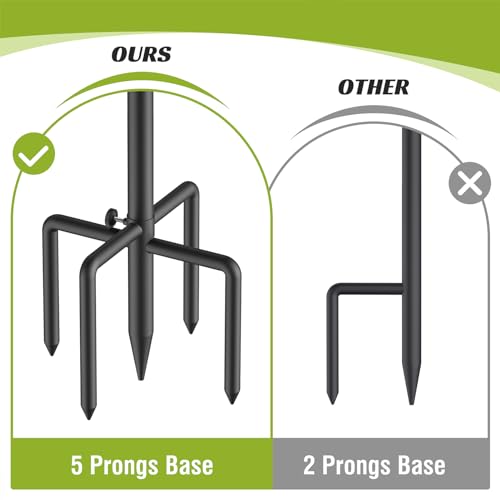 76" Shepherd Hooks for Outdoor Bird Feeder Pole