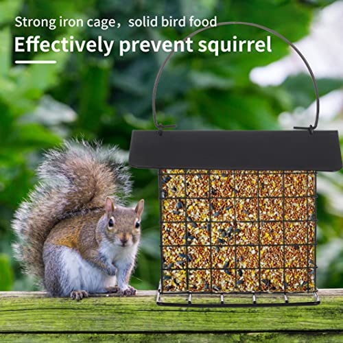 Metal Suet Bird Feeder for Outdoor Hanging Cage
