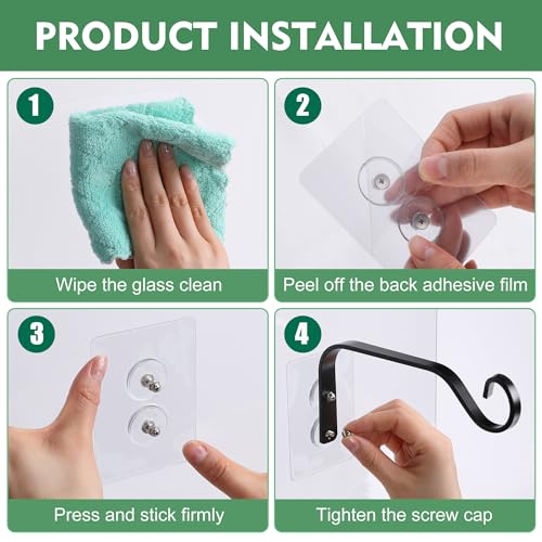 3 Pcs Window Bird Feeder Hanging Hooks Set