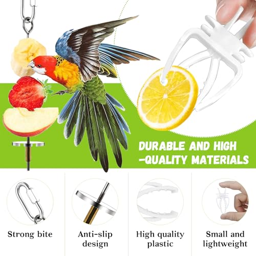 Bird Treat Skewer Holder for Cockatiel Cage Toy