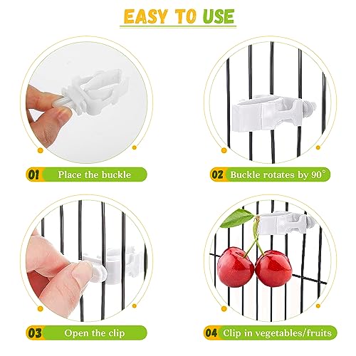 Bird Treat Skewer Holder for Cockatiel Cage Toy