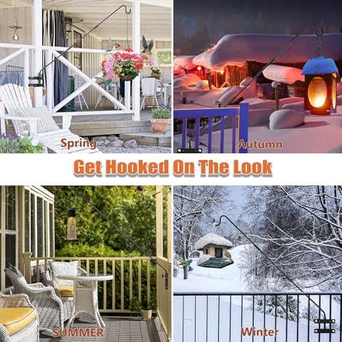 IVOODi Heavy Duty Extended Deck Hook for Outdoor Decor