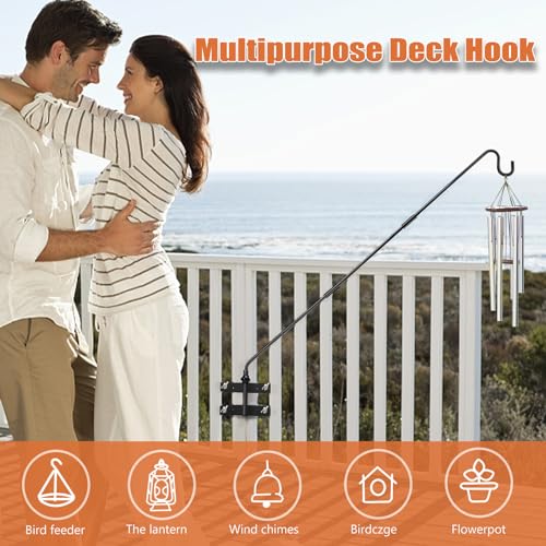 IVOODi Heavy Duty Extended Deck Hook for Outdoor Decor