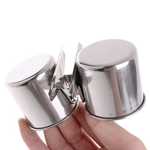 Hypeety Bird Parrot Stainless Steel Feeding Double Cups