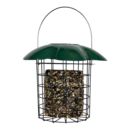 Large Metal Mesh Suet Log Bird Feeder Cage
