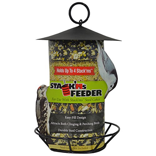 Heath Outdoor Stack'Ms Seed Cake Feeder in Black