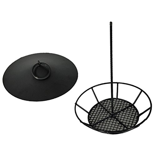 Heath Outdoor Stack'Ms Seed Cake Feeder in Black