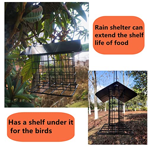 Rainproof Hanging Bird Feeder for Suet, Seed, Mealworms