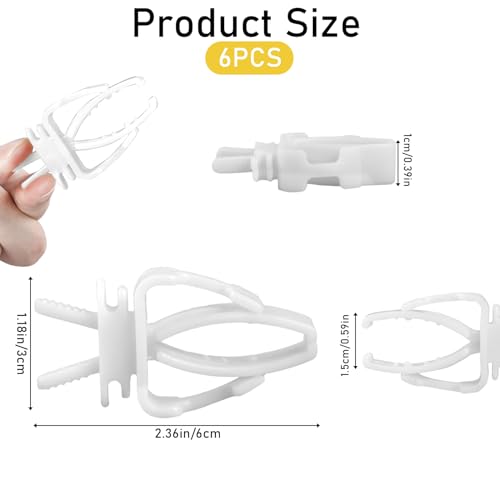 6pcs Bird Cage Food Clips for Parrot Treats